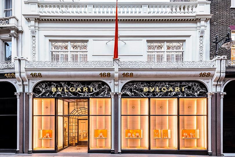 Flagship Stores London Kunst Ausstellungen Bulgari