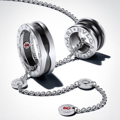 Save the children one-band sterling silver ring with black ceramic: discover the collection