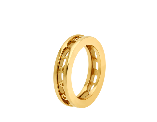 Collar con colgante B.zero1 New Wave en oro amarillo de 18 qt con demi pavé de diamantes.