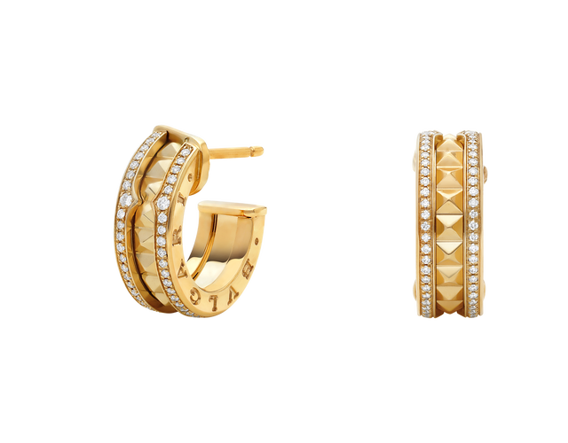 Pendientes B.zero1 Rock en oro amarillo de 18 qt