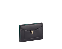 Portefeuille Bulgari Serpenti En Cuir Noir - Occasion En Très Bon état - Dimensions L11 X H8,5 X P2cm