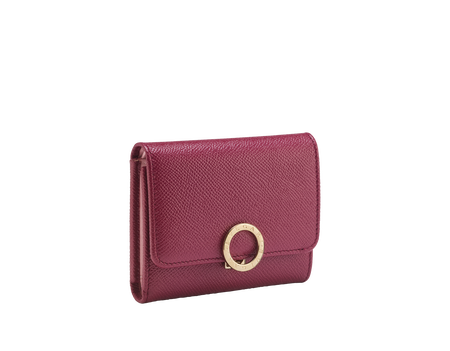 ひし型 ◇本物◇ BVLGARI BVLGARI ライン コンパクト 三つ折り財布