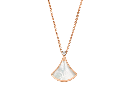 Rose gold DIVAS' DREAM Necklace Red with 0.13 ct Diamonds