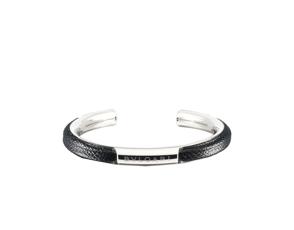 bvlgari mens leather bracelet