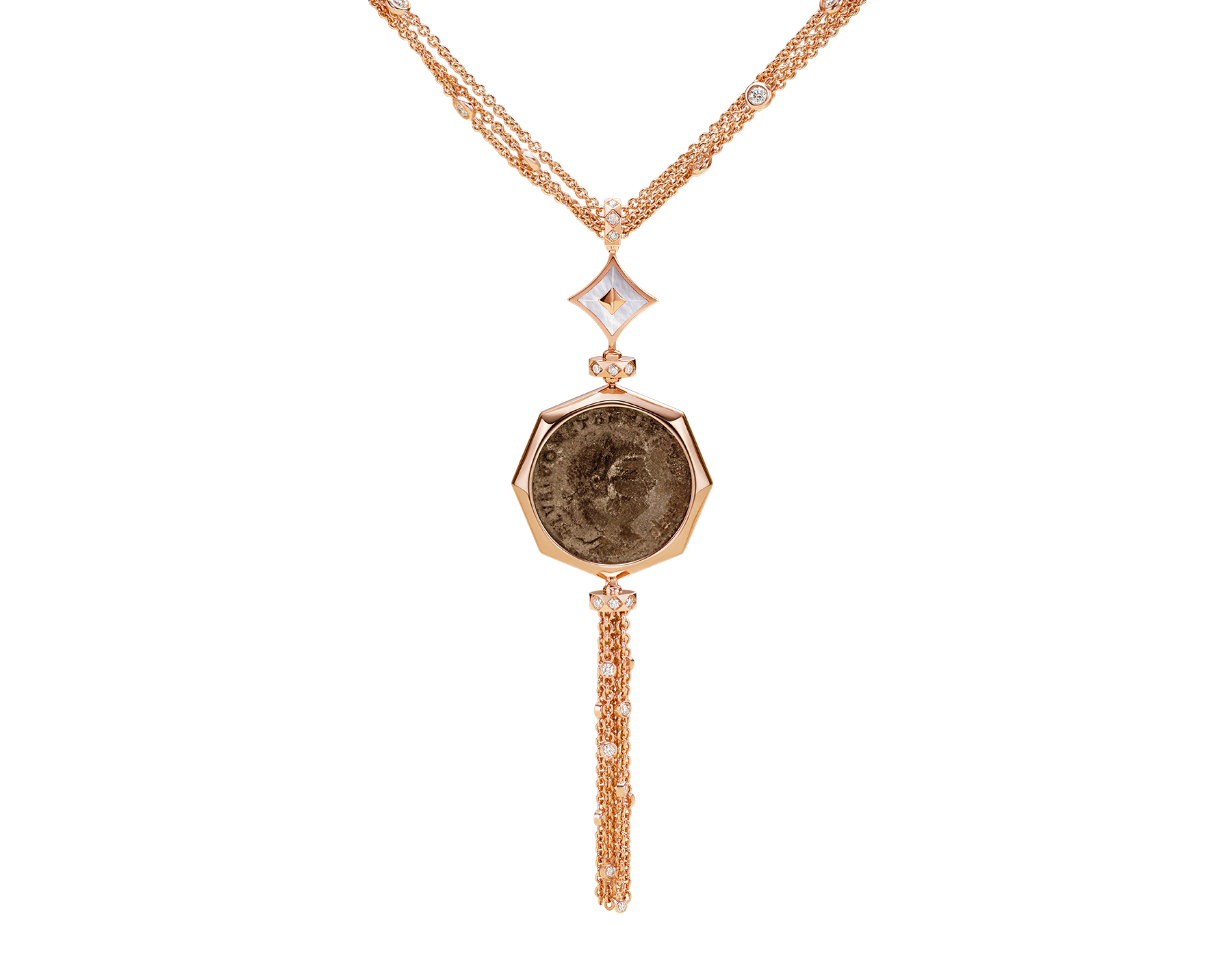 bulgari monete necklace