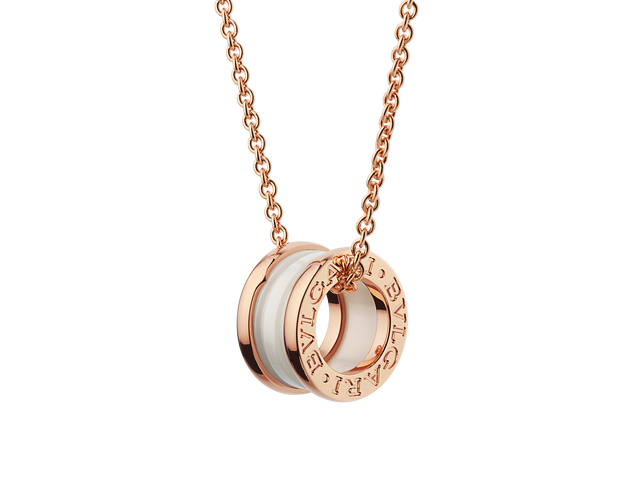 B.zero1 necklace with 18 kt rose gold chain