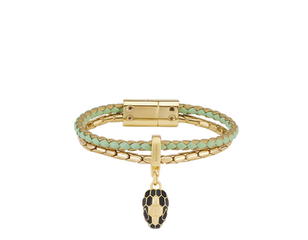 Serpenti Forever Leather Bracelet 288377 | Bulgari