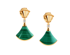 Bulgari malachite earrings hotsell