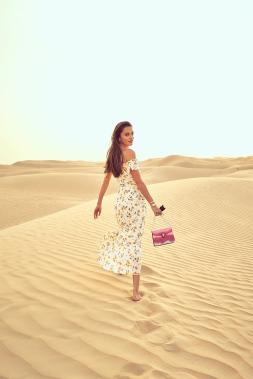 Gabrielle Caunesil posing in the desert