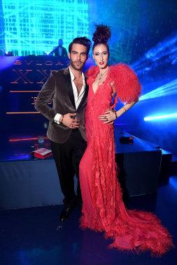 Jon Kortajarena and Anna Cleveland posing