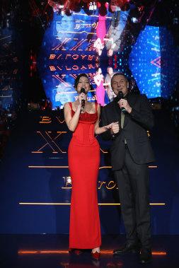 Bella Hadid, Bvlgari CEO Jean-Christophe Babin