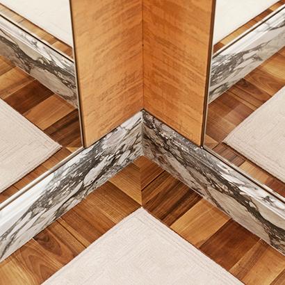 Architecture details of Bulgari London store 