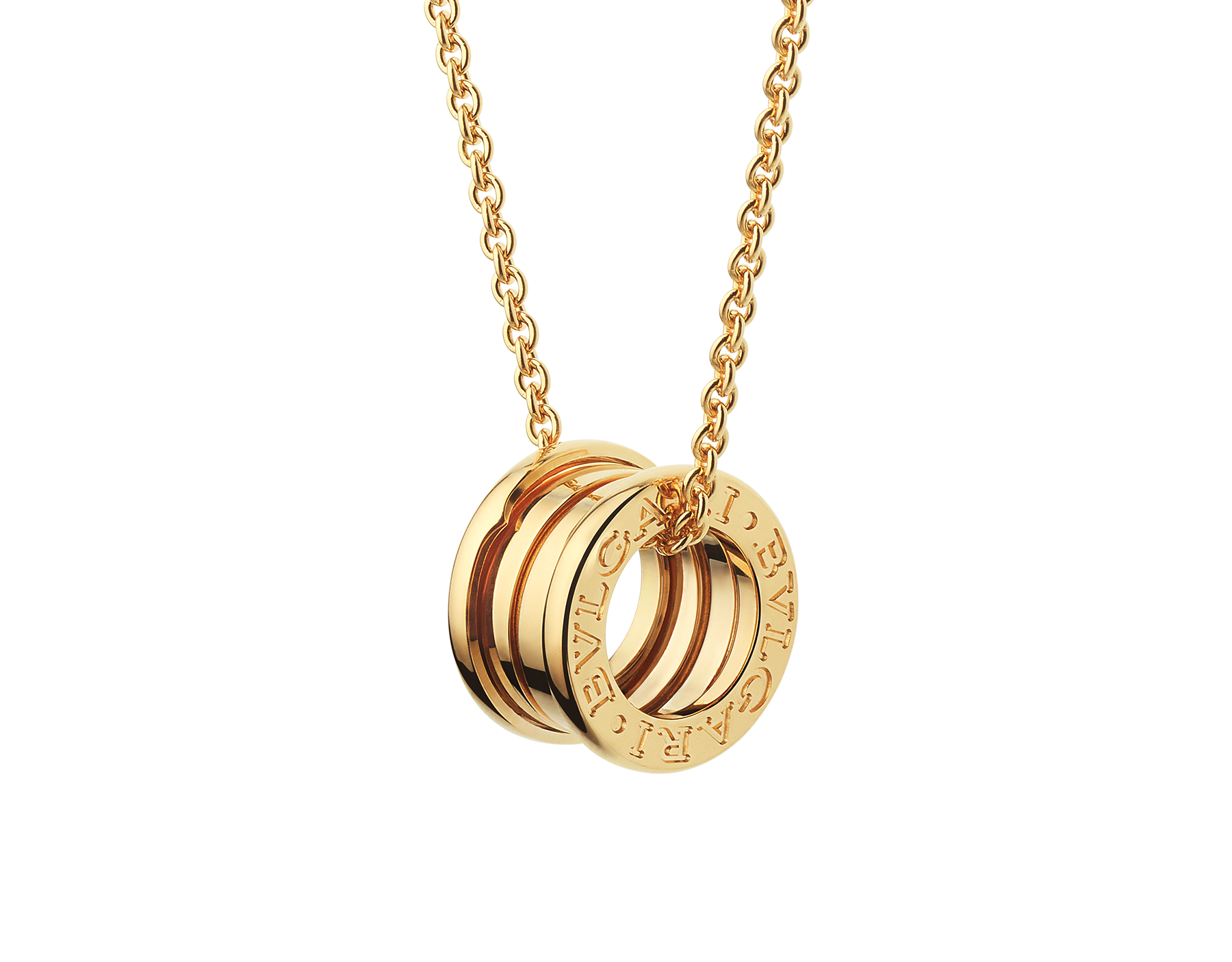 Gold bvlgari necklace clearance