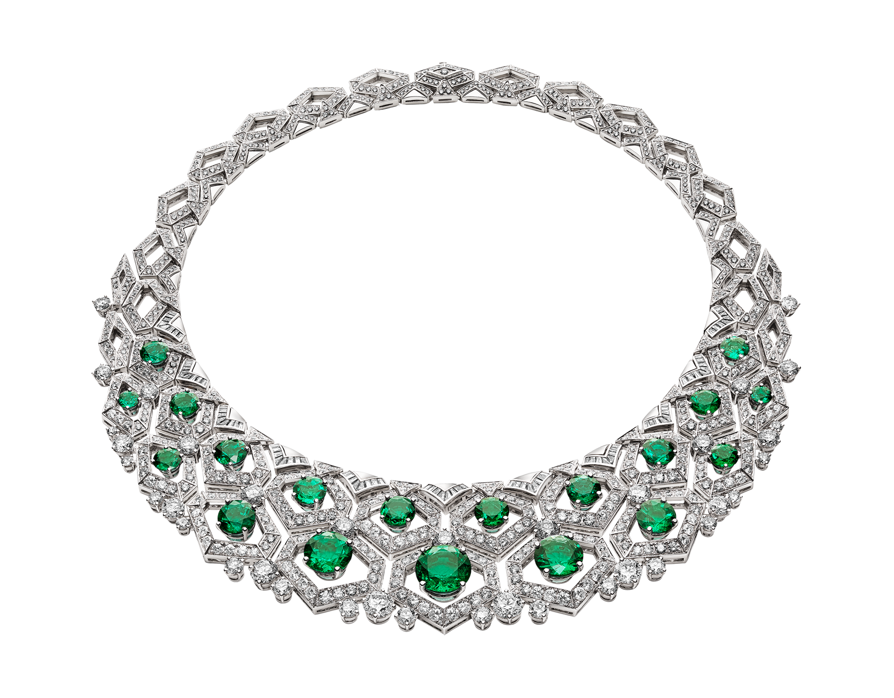 Barocko High Jewellery Necklace with Emeralds | Bulgari 266010