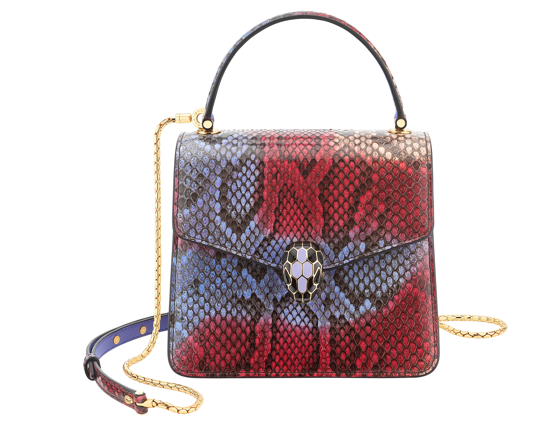 bulgari serpenti top handle bolsa