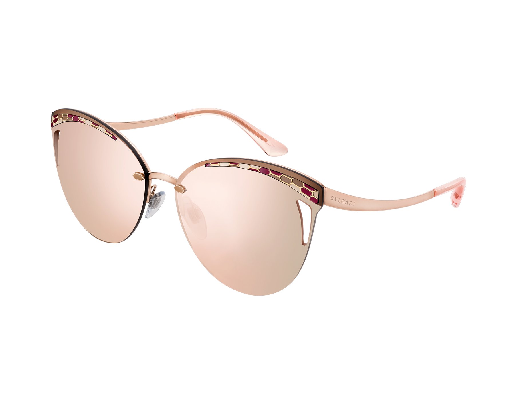 bvlgari rimless sunglasses