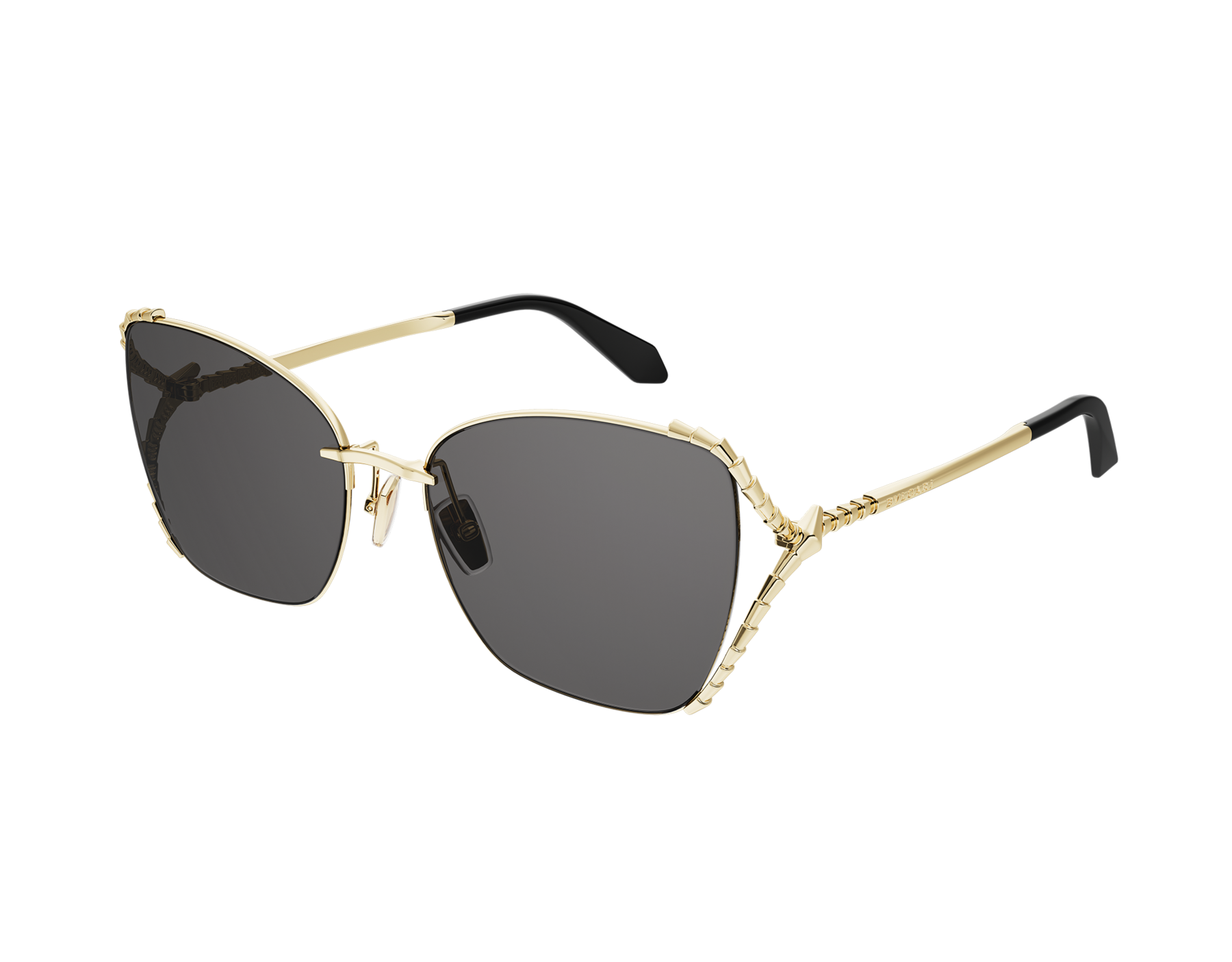 BVLGARI サングラス ボルドー系 ゴールドフレーム Serpenti Sunglasses 904413 | Bulgari