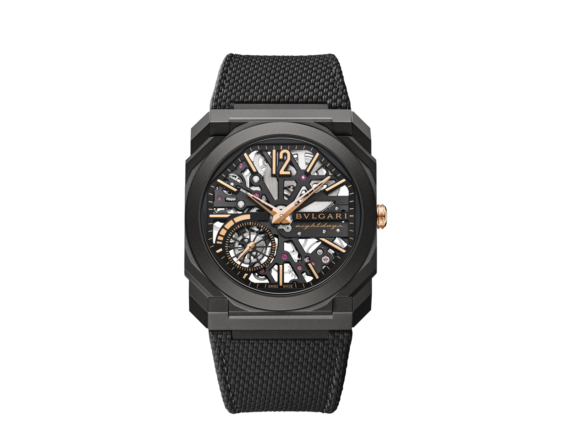 腕時計 ブラックダイヤル　BVLGARI QVARTZ Octo Finissimo Watch 104121 | Bulgari