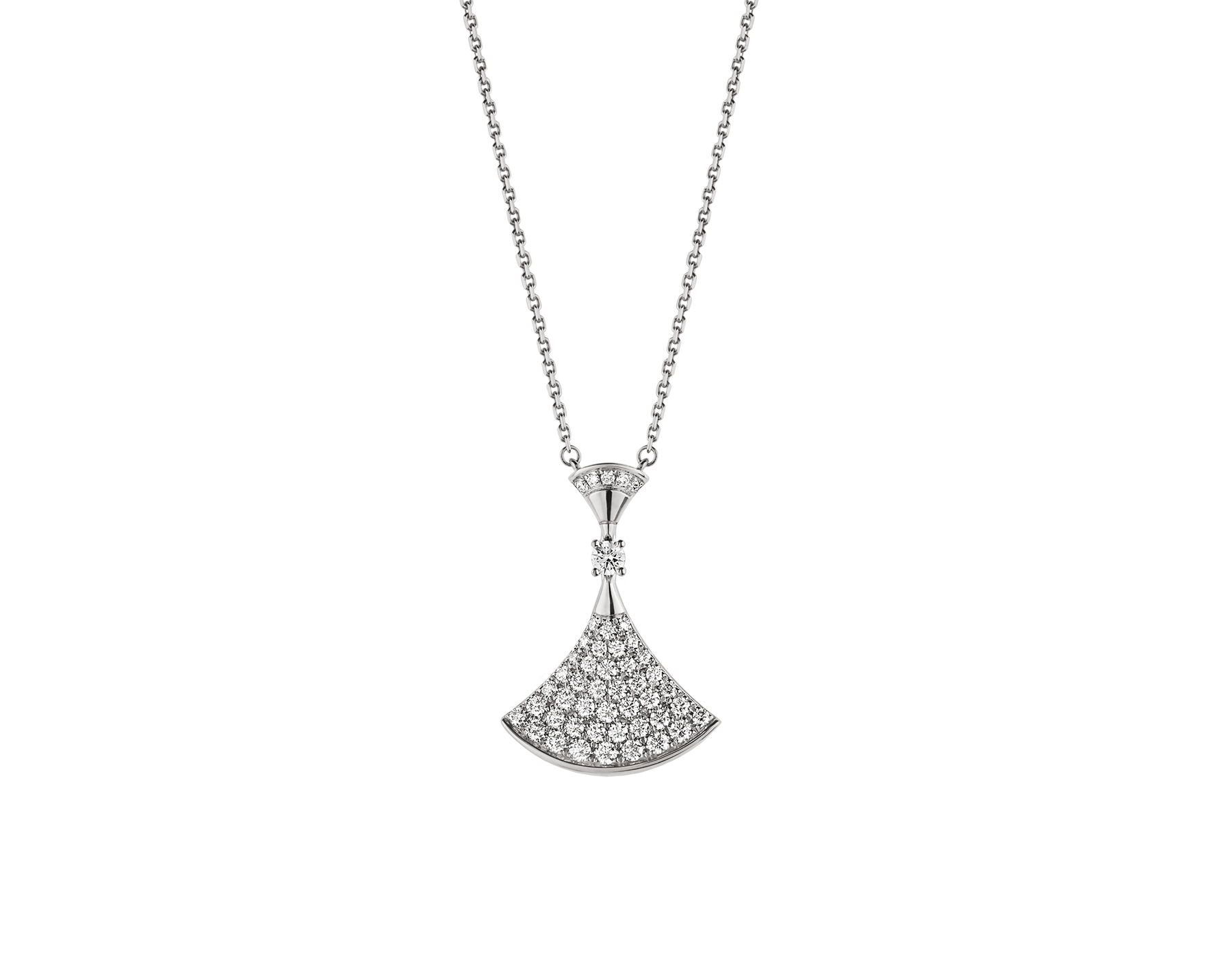 White gold DIVAS DREAM Necklace with 0.88 ct Diamonds Bulgari Official Store